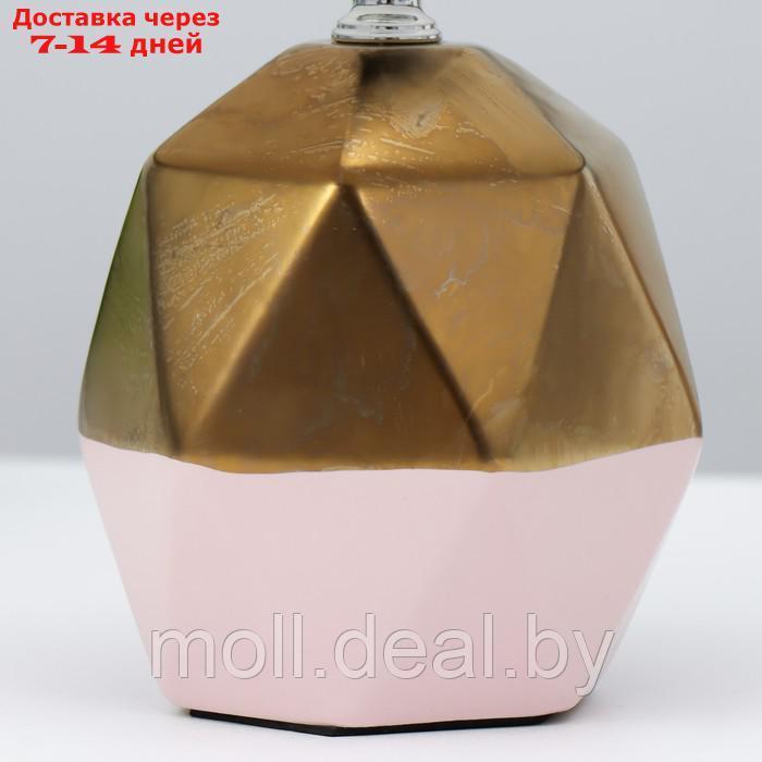 Настольная лампа "Румби" E14 40Вт золото розовый 20х20х29 см - фото 5 - id-p209814948