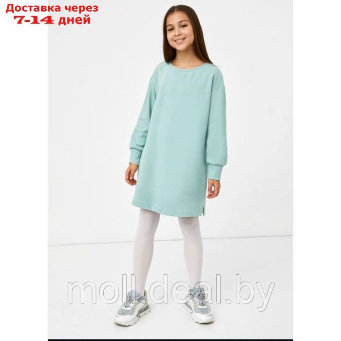 Платье для девочек, цвет серо-зелёный, размер 116 см - фото 1 - id-p209821866