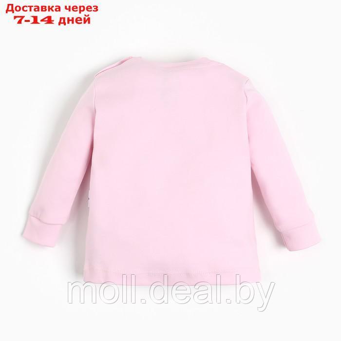 Набор (лонгслив 2шт) детский, цвет розовый, рост 86см - фото 7 - id-p209760775