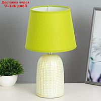 Настольная лампа "Илария" Е14 40Вт зеленый 20х20х33 см