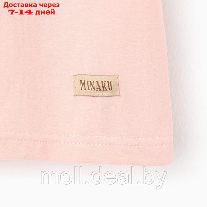 Костюм для мальчика (футболка, шорты) MINAKU цвет бежевый/ олива, рост 98 см - фото 1 - id-p209815952