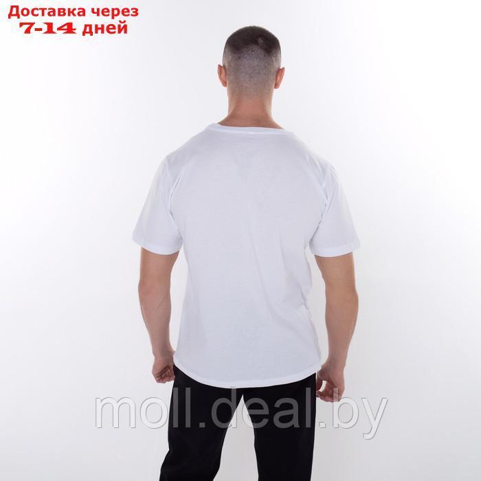Футболка мужская "Дракон", цвет белый/принт чёрный, размер 48 - фото 5 - id-p209757713