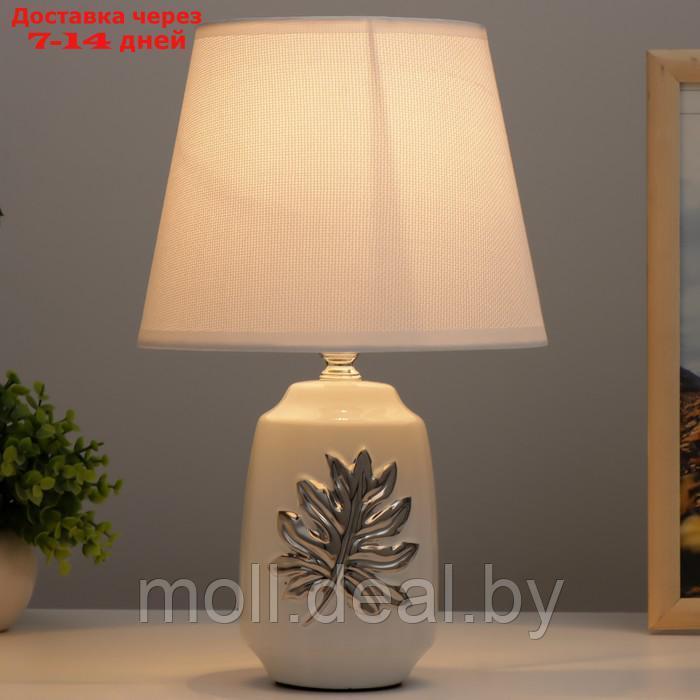 Настольная лампа "Монстера" E14 40Вт белый 20х20х30 см - фото 2 - id-p209817963