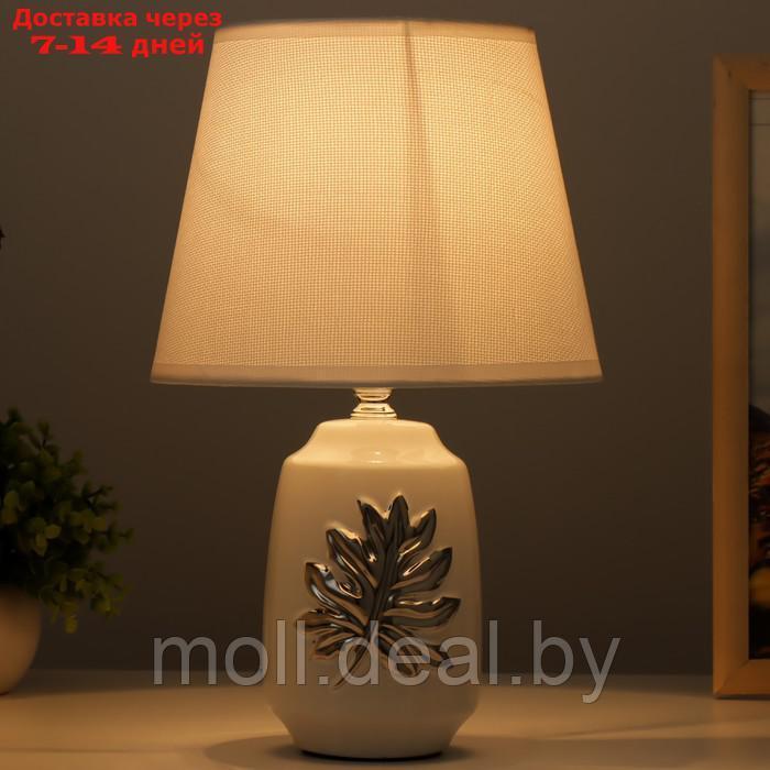 Настольная лампа "Монстера" E14 40Вт белый 20х20х30 см - фото 3 - id-p209817963