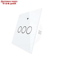 Выключатель MOES Gang Smart Switch Sensor ZS-EU3, Zigbee, 3 кнопки, таймер, расписание