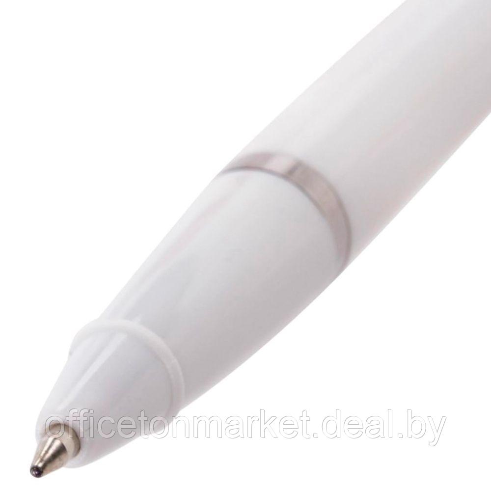 Ручка шариковая на подставке "Стэнд-Пен", 0.5 мм, белый, стерж. синий - фото 3 - id-p209898018