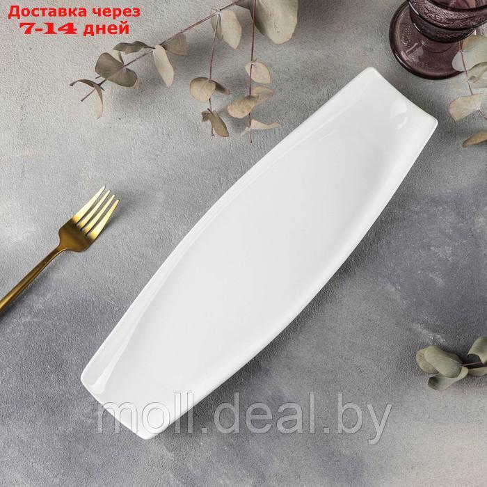 Блюдо фарфоровое Wilmax, 35×11 см, цвет белый - фото 2 - id-p209817988