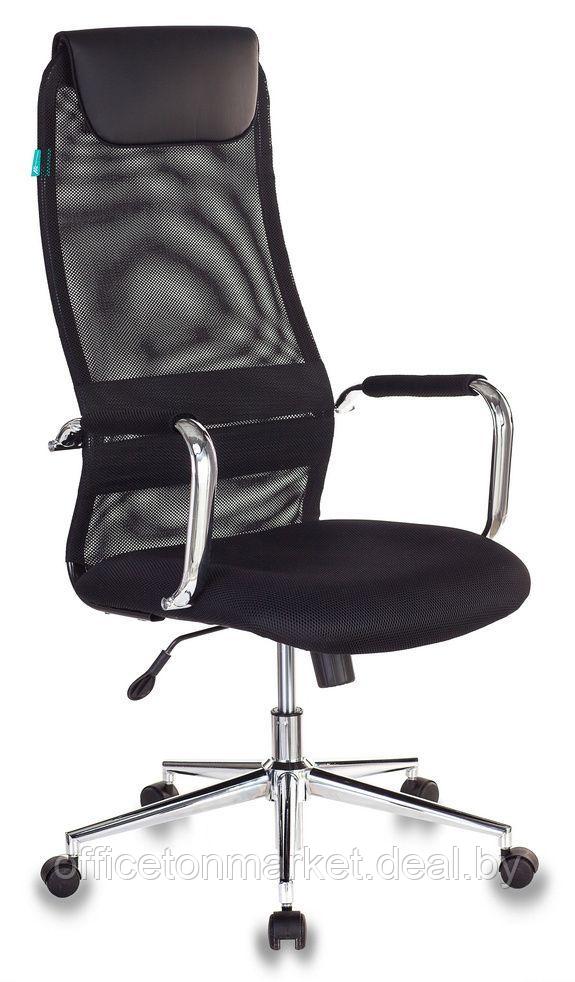 Кресло для руководителя "Бюрократ KB-9/DG", ткань, металл, черный - фото 1 - id-p209898026