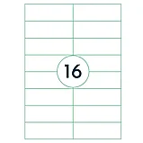 Самоклеящиеся этикетки универсальные "Rillprint", 105x37 мм, 100 листов, 16 шт, белый, фото 2