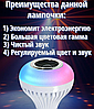 Музыкальная мульти RGB лампа колонка Led Music Bulb с пультом управления / Умная Bluetooth лампочка 16 цветовы, фото 9