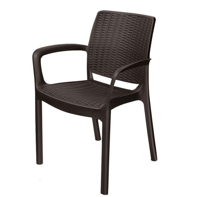 Кресло пластиковое Rodos венге - фото 1 - id-p209901008