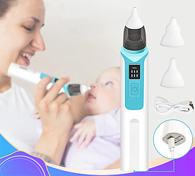 Аспиратор назальный для детей Children’s nasal aspirator ZLY-018 (6 режимов работы) / Бесшумный соплеотсос