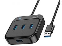 Хаб USB Hoco HB31 4xUSB 3.0 Black 6931474784865