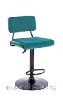 Стул барный Купер хром, стулья Cooper Chrome ткань (горчичный. синий) - фото 5 - id-p209902366