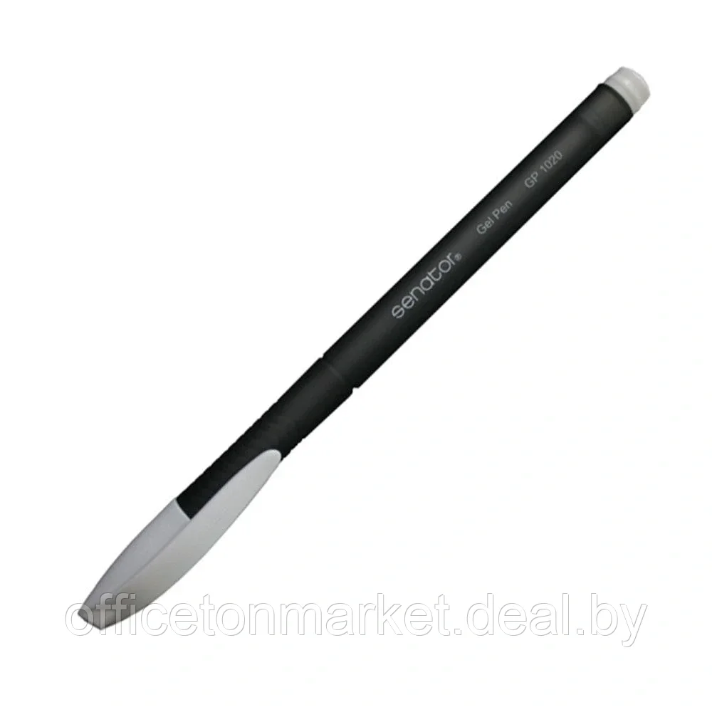 Ручка гелевая "Senator GP10", 0.5 мм, черный, стерж. черный - фото 1 - id-p137123679