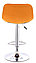 Стул барный Купер хром, стулья Cooper Chrome ткань  (горчичный. синий), фото 3