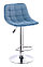 Стул барный Купер хром, стулья Cooper Chrome ткань  (горчичный. синий), фото 7