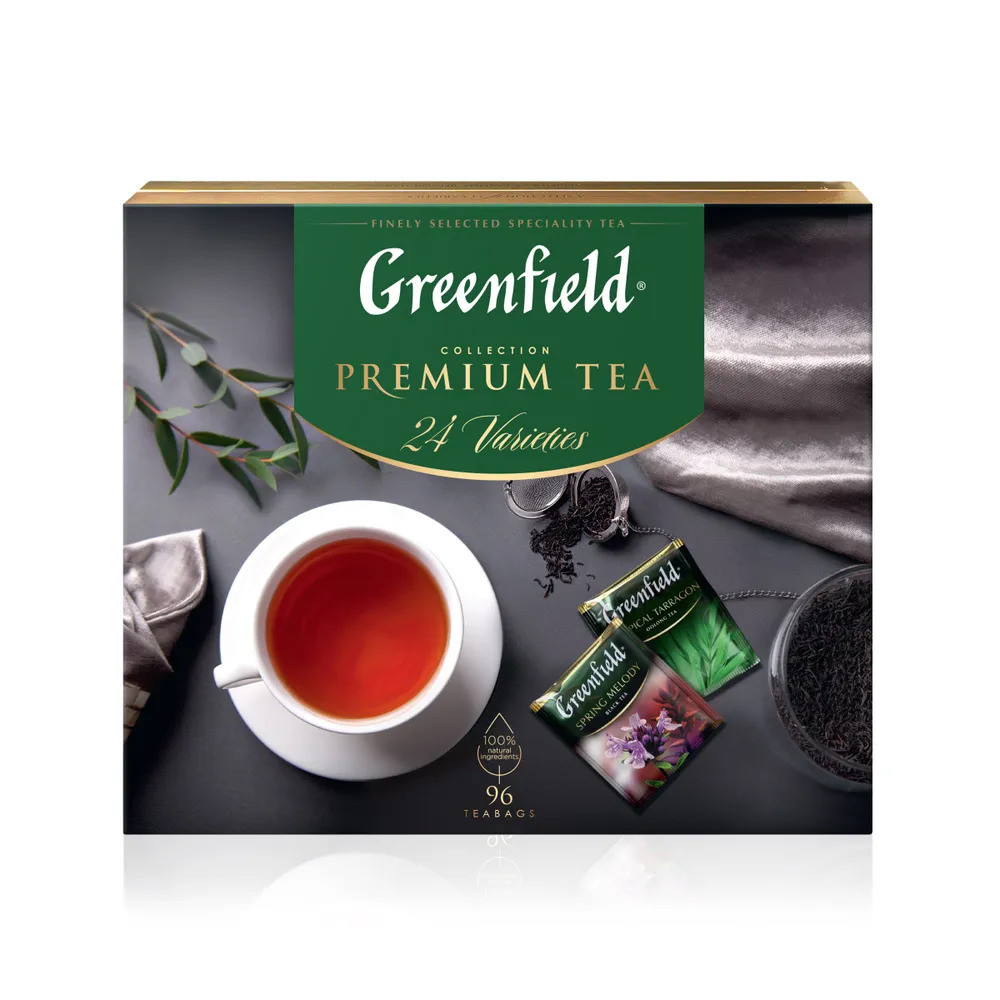 Чай ГРИНФИЛД Коллекция превосходного чая и чайных напитков, 24 вида х 4пак. 167,2г