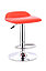 Стул высокий Форм хром, стулья Form Chrome Эко кожа  (черный. красный), фото 3