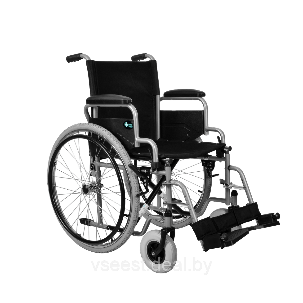 Инвалидная коляска для взрослых RF-1 Basic Cruiser 1 Reha-Fund (Сидение 45 см., надувные колеса) - фото 1 - id-p209904943