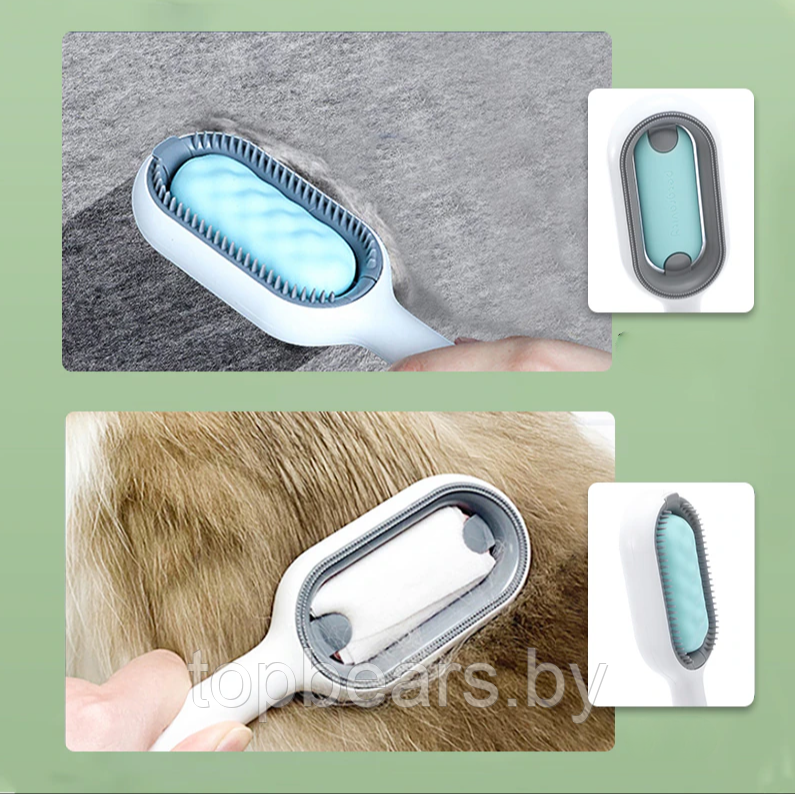 SPA расческа для кошек и собак Pet cleaning hair removal comb 3 в 1 (чистка, расческа, массаж) / Скребок для - фото 7 - id-p209905525