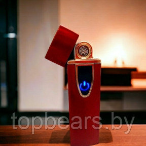 Электронная USB зажигалка LIGHTER Smoking Set Бордовый - фото 1 - id-p209905529