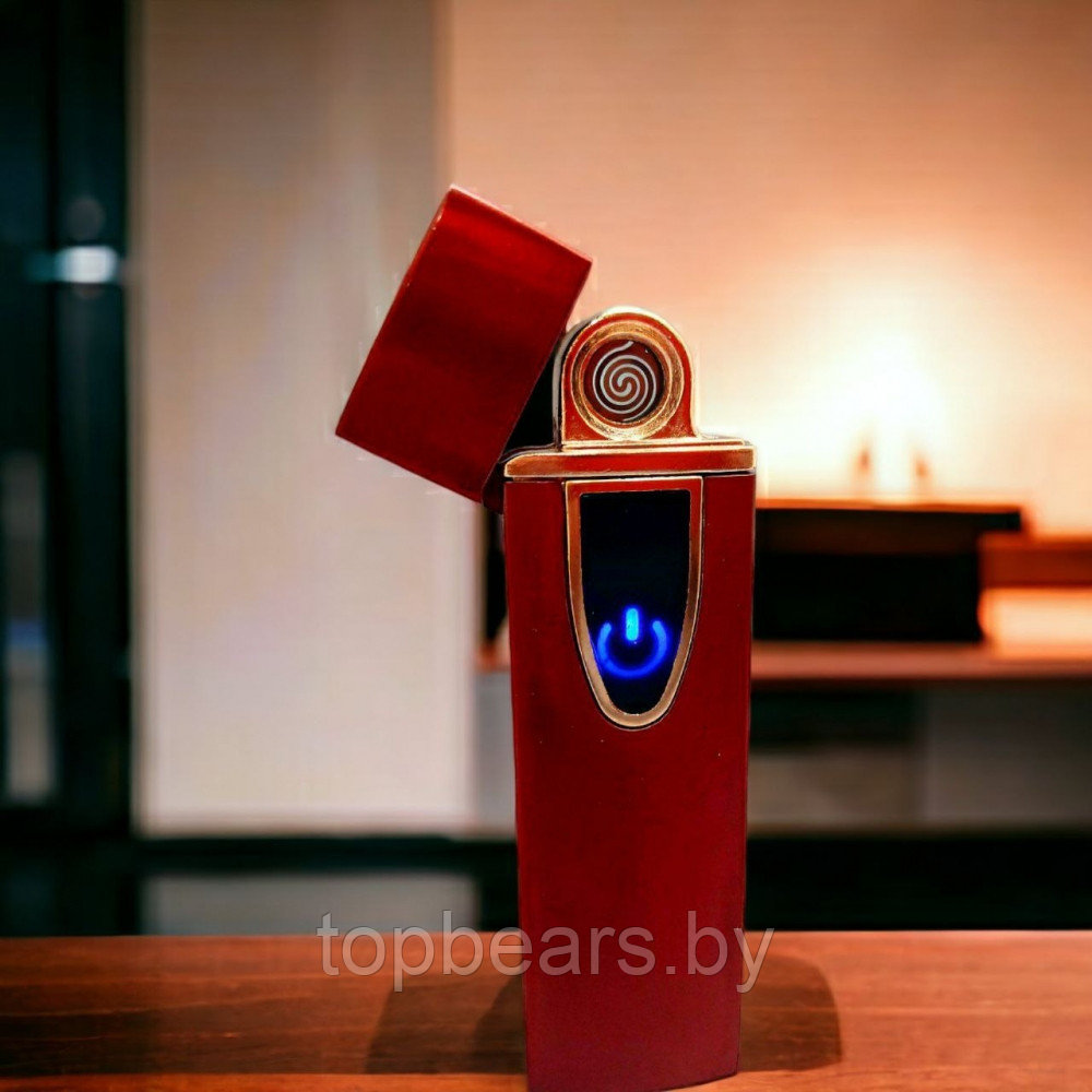 Электронная USB зажигалка LIGHTER Smoking Set Бордовый - фото 2 - id-p209905529