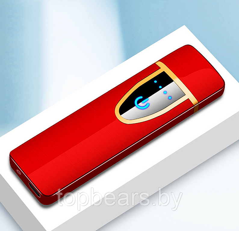 Электронная USB зажигалка LIGHTER Smoking Set Бордовый - фото 5 - id-p209905529