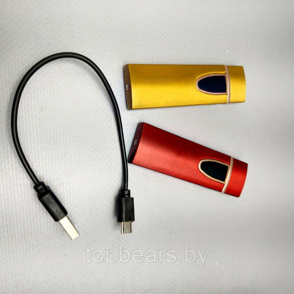 Электронная USB зажигалка LIGHTER Smoking Set Бордовый - фото 8 - id-p209905529