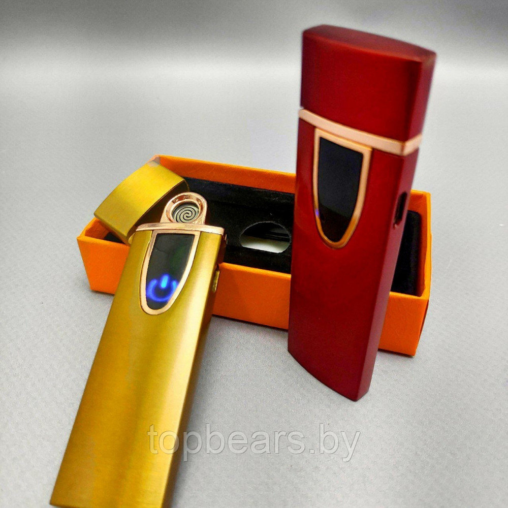 Электронная USB зажигалка LIGHTER Smoking Set Бордовый - фото 9 - id-p209905529