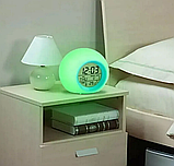 Часы - будильник с подсветкой Color ChangeGlowing LED (время, календарь, будильник, термометр) Зеленый, фото 10