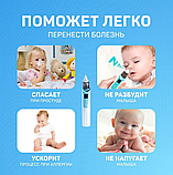 Аспиратор назальный для детей Childrens nasal aspirator ZLY-018 (6 режимов работы) / Бесшумный соплеотсос, фото 8