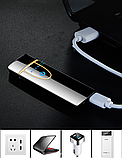 Электронная USB зажигалка LIGHTER Smoking Set Бордовый, фото 4
