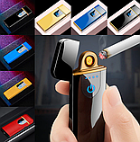 Электронная USB зажигалка LIGHTER Smoking Set Бордовый, фото 6