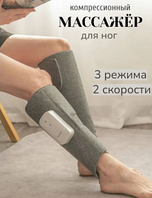 Воздушно-компрессионный лимфодренажный массажер для ног Shank Massage Belt BX-88588 с пультом ДУ /