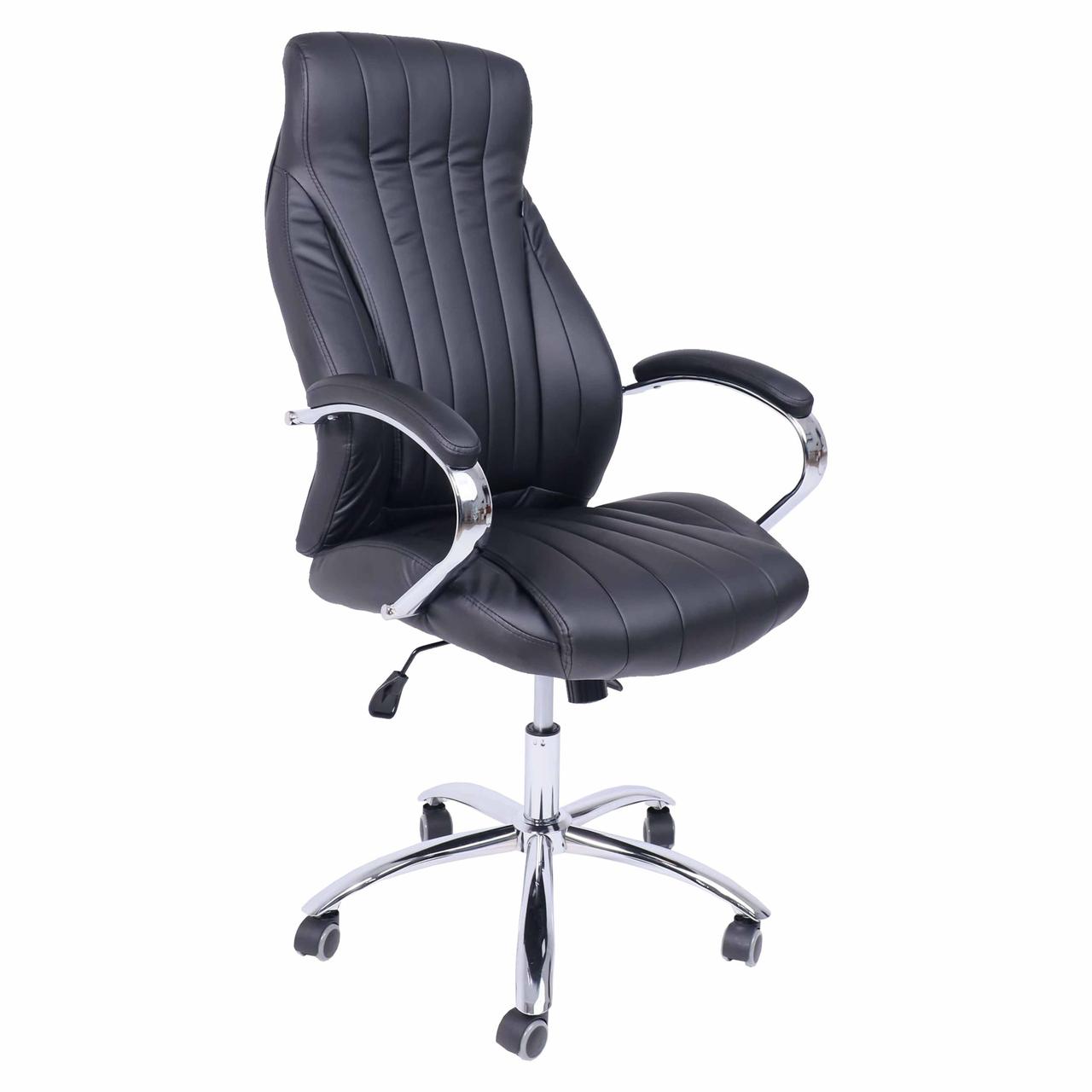 Кресло поворотное MASTIF, натуральная кожа, черный - фото 1 - id-p209905842