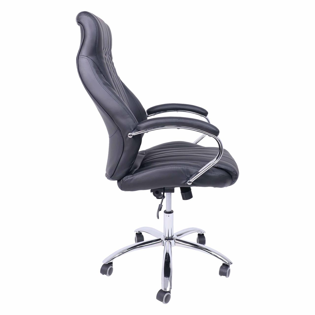 Кресло поворотное MASTIF, натуральная кожа, черный - фото 3 - id-p209905842