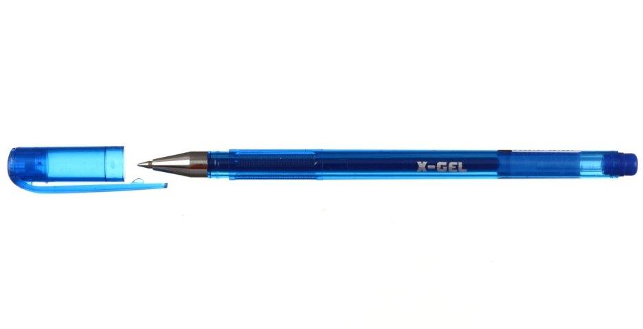 Ручка гелевая Berlingo X-Gel корпус синий, стержень синий - фото 1 - id-p209909492