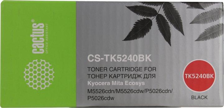 Картридж Cactus CS-TK5240BK Black для Kyocera Ecosys M5526cdn/M5526cdw/P5026cdn