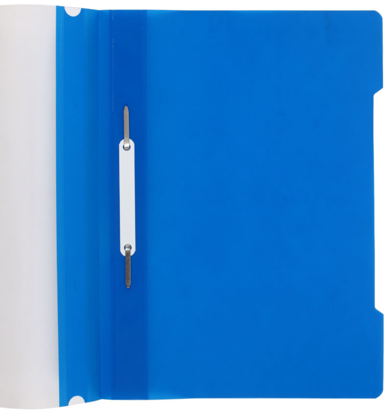 Папка-скоросшиватель пластиковая А4 «Бюрократ» Economy толщина пластика 0,10 мм, синяя - фото 1 - id-p209909510
