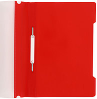 Папка-скоросшиватель пластиковая А4 «Бюрократ» Economy толщина пластика 0,10 мм, красная