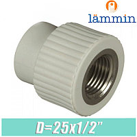 Муфта с внутренней резьбой d25x1/2" Lammin