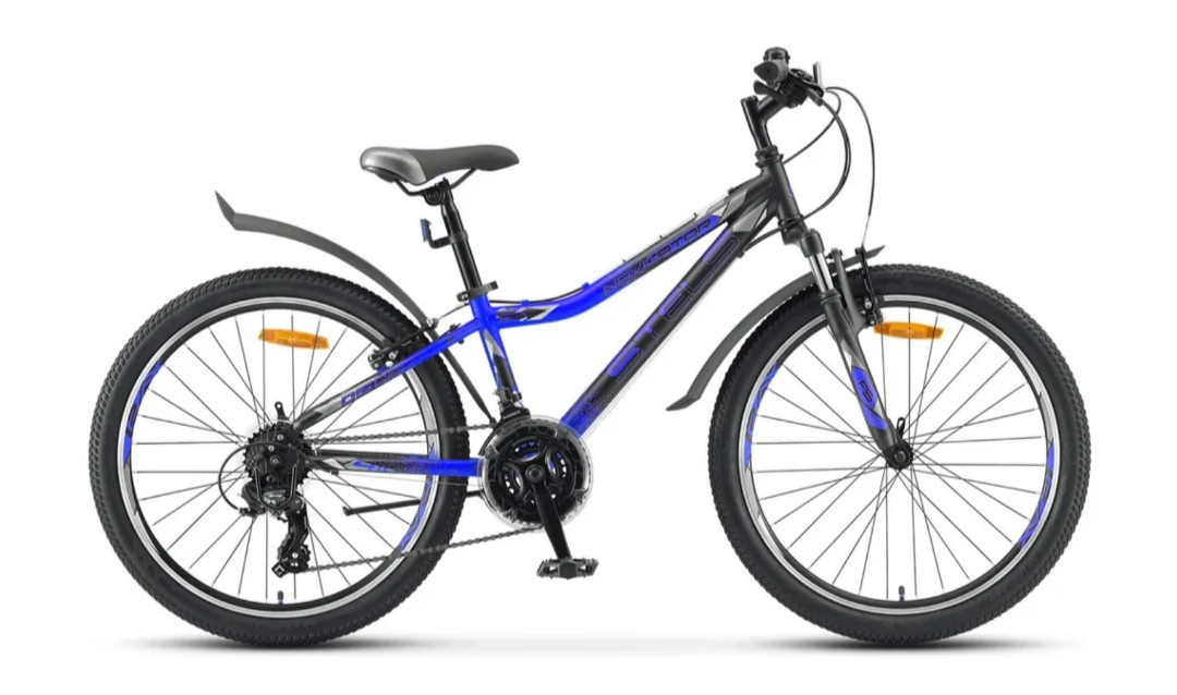 Велосипед Stels Navigator-410 V 24" 21-sp V010 (2022)  Черно-синий