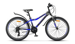 Велосипед Stels Navigator-410 V 24" 21-sp V010 (2022)  Черно-синий