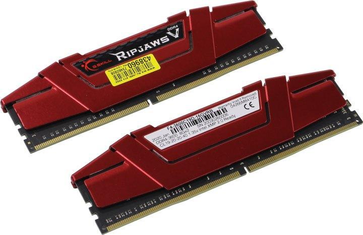 Оперативная память G.Skill Ripjaws F4-3600C19D-16GVRB DDR4 DIMM 16Gb KIT 2*8Gb PC-28800 CL19 - фото 1 - id-p209920348