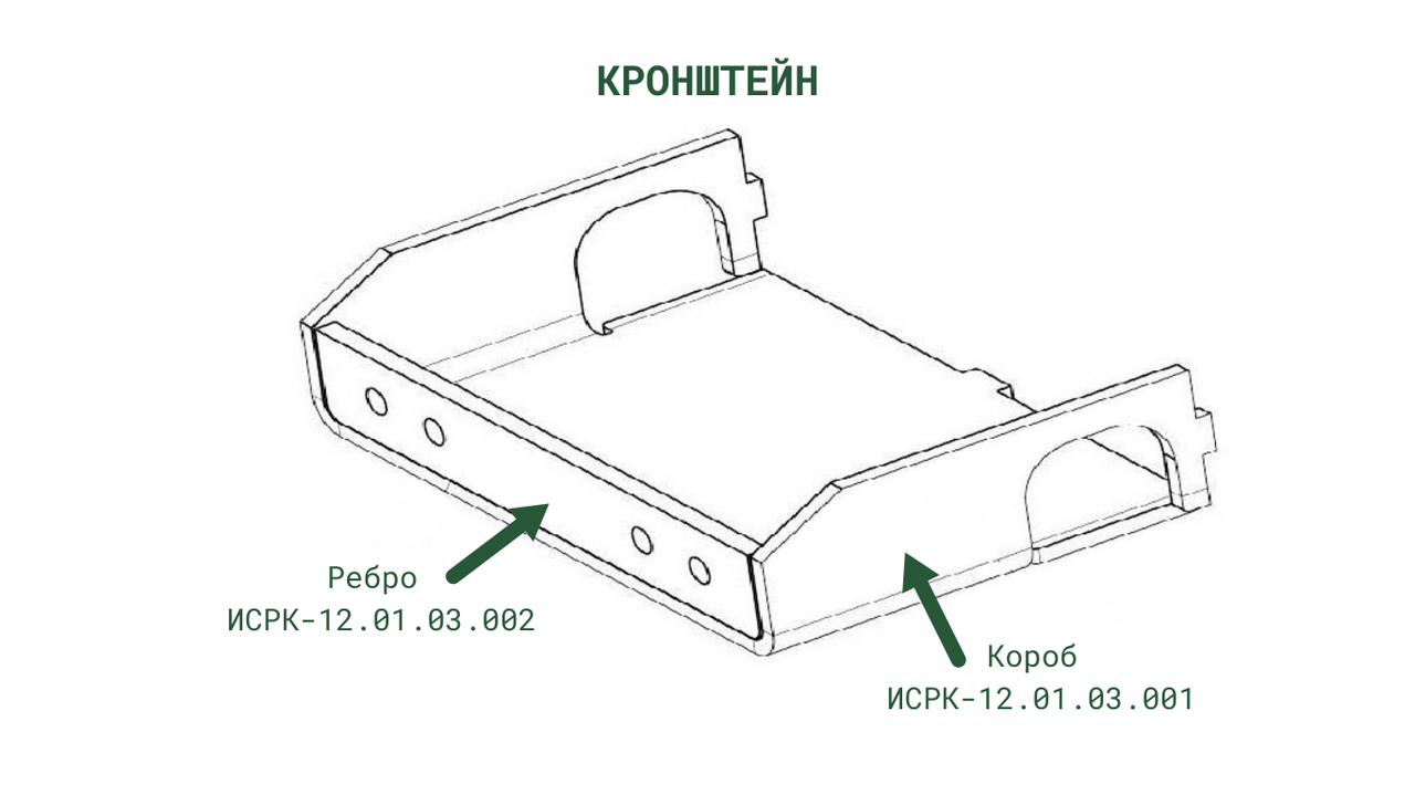 Ребро ИСРК-12.01.03.002 к кормораздатчику ИСРК-12 "Хозяин"