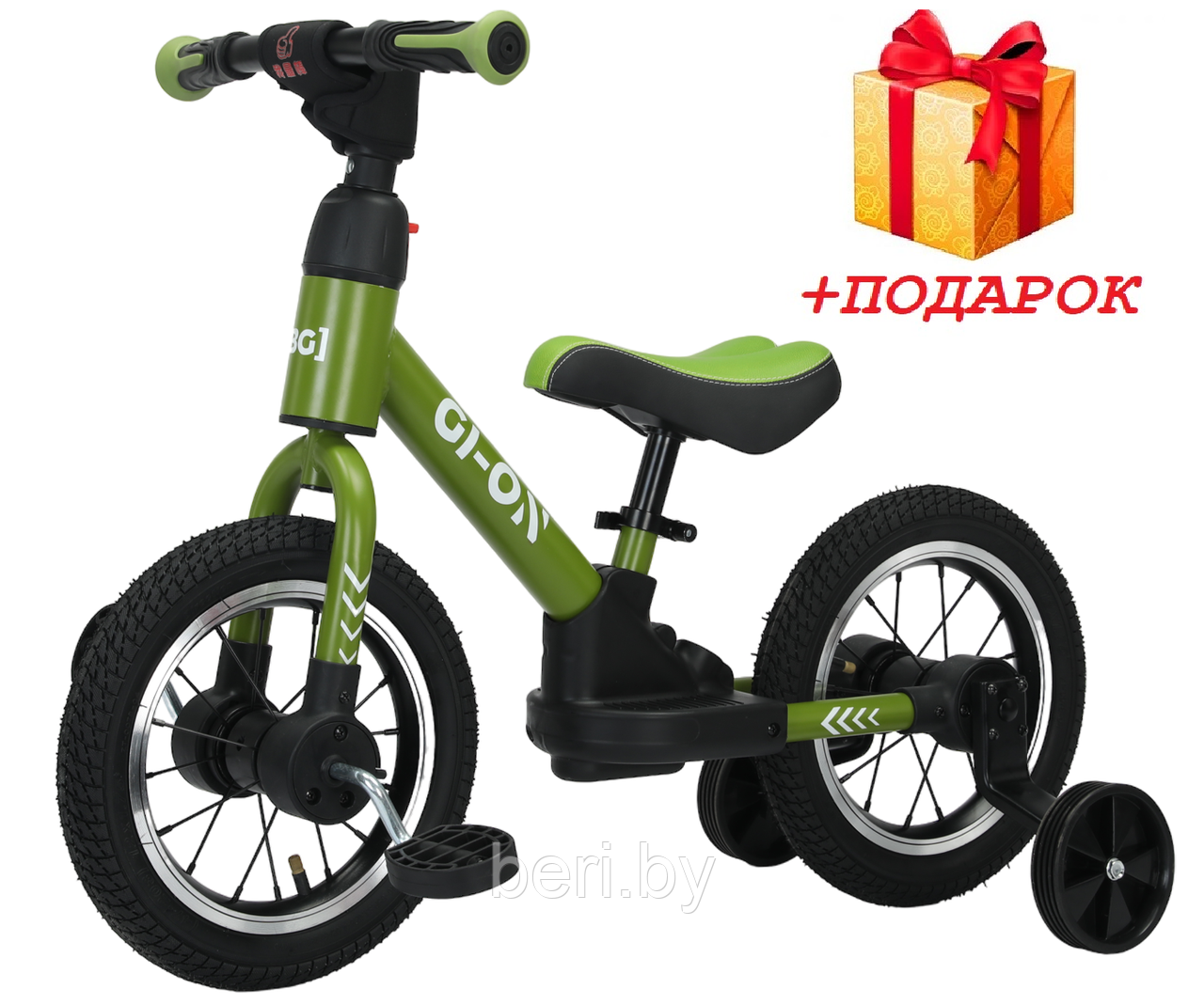 Детский беговел-велосипед 2 в 1 BubaGO GI-ON - фото 1 - id-p209920494