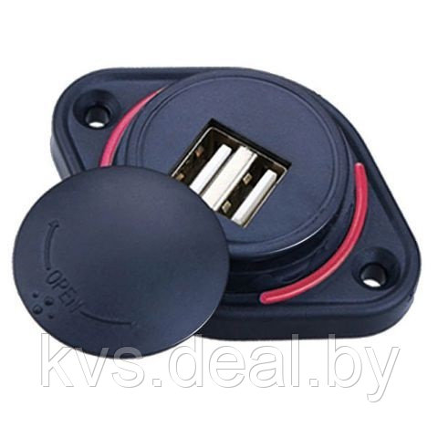 Адаптер DC 12 V-2xUSB-A 5 V 3,1 A REXANT - фото 1 - id-p209920652