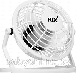 Настольный вентилятор Rix RDF-1500USB белый