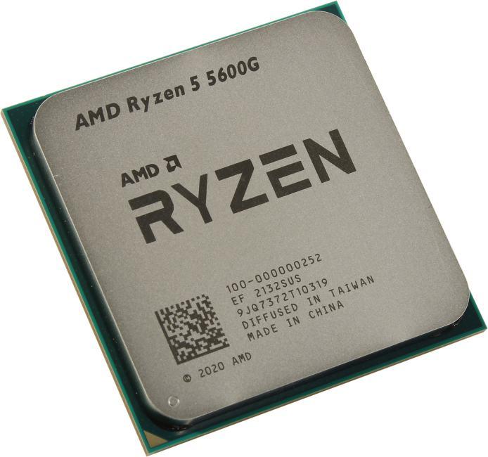 CPU AMD Ryzen 5 5600G (100-000000252) 3.9 GHz/6core/SVGA RADEON/3+16Mb/65W Socket AM4 - фото 1 - id-p209920961